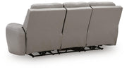 Real Moments Ash Power Reclining Sofa with Audio Seating - PCU1370015A