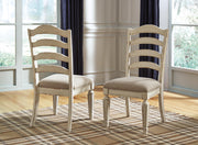 Realyn Chipped White Dining Chair (Set of 2) - D743-01X2