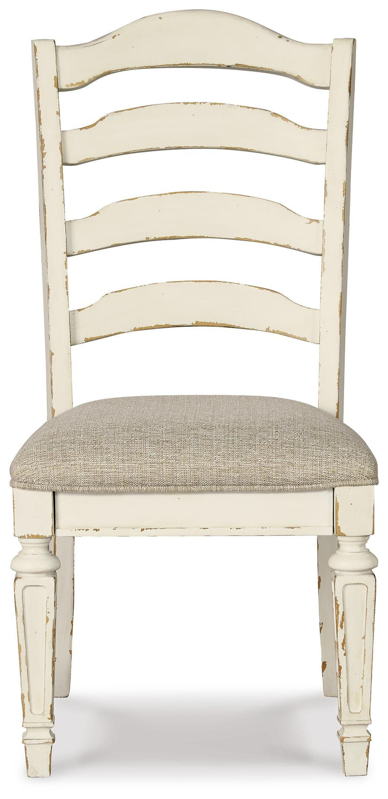 Realyn Chipped White Dining Chair (Set of 2) - D743-01X2
