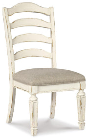 Realyn Chipped White Dining Chair (Set of 2) - D743-01X2