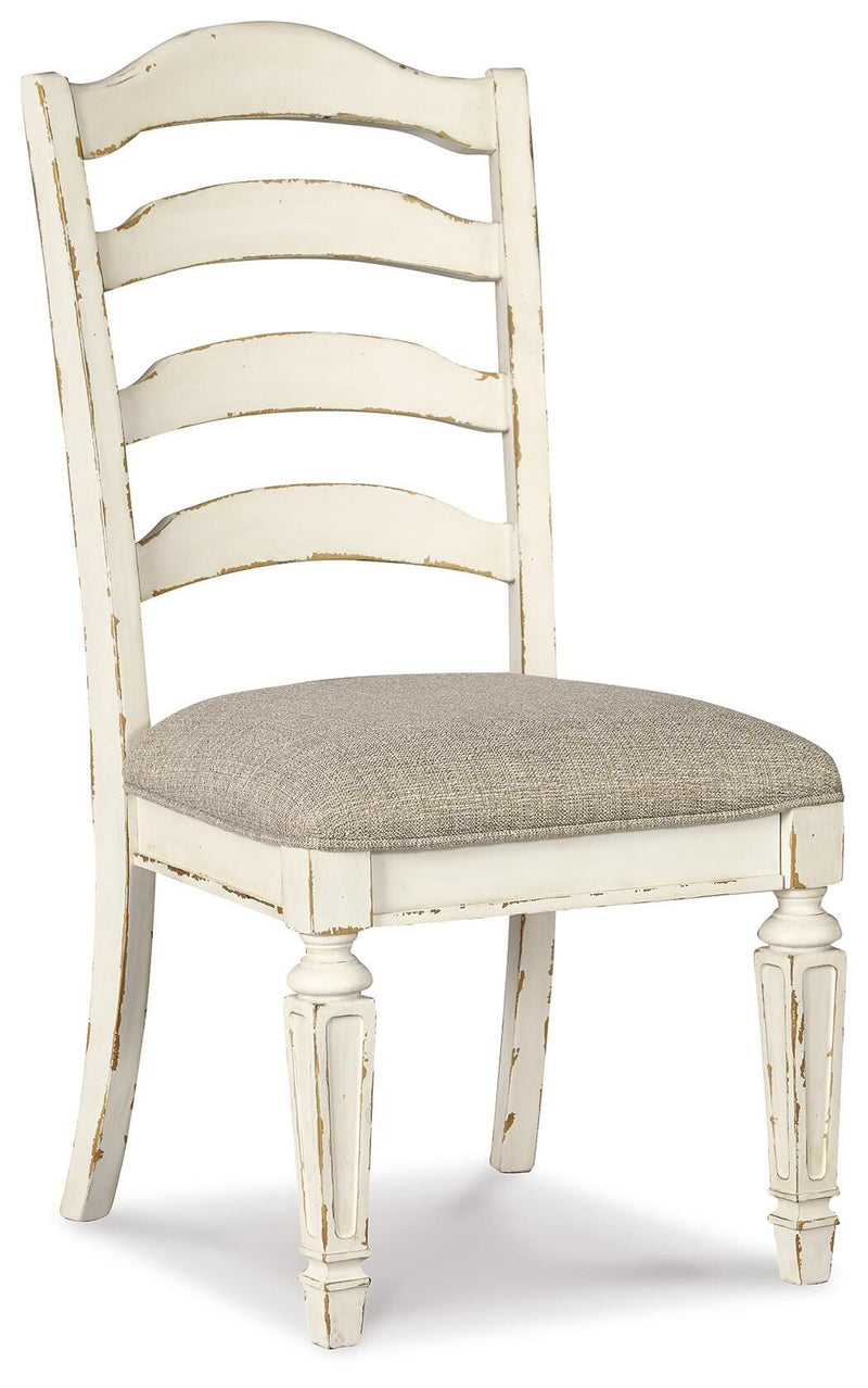 Realyn Chipped White Dining Chair (Set of 2) - D743-01X2