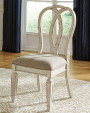 Realyn Chipped White Dining Chair (Set of 2) - D743-02X2
