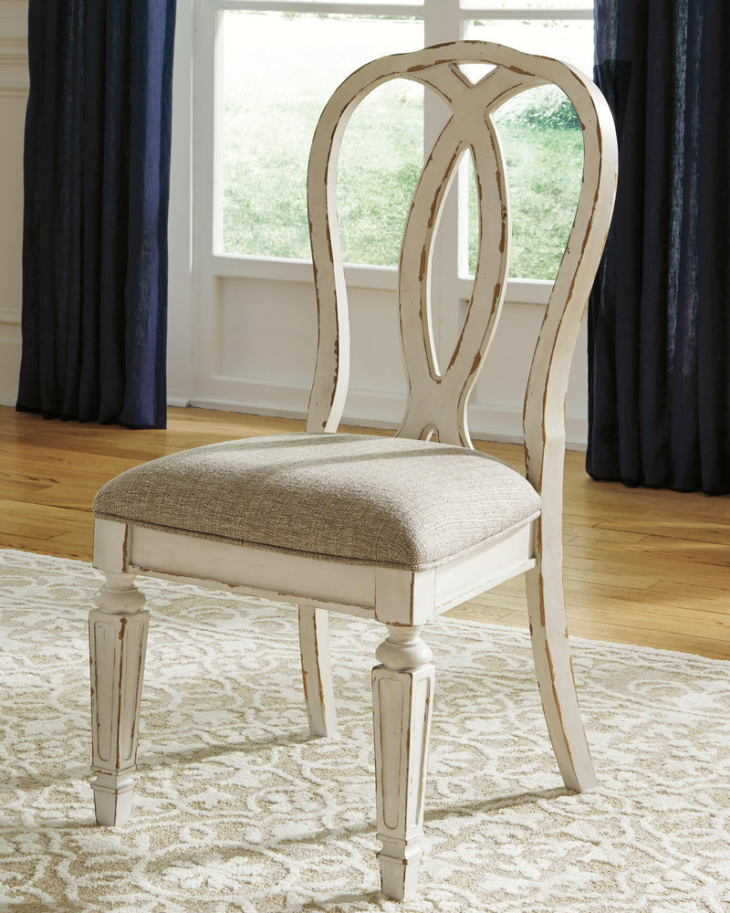 Realyn Chipped White Dining Chair (Set of 2) - D743-02X2