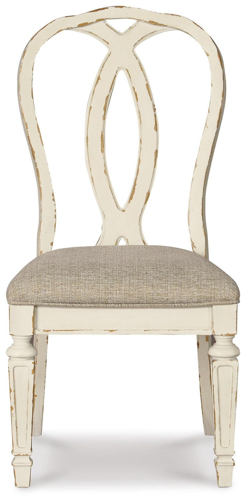 Realyn Chipped White Dining Chair (Set of 2) - D743-02X2