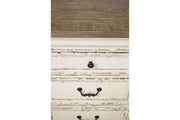 Realyn Chipped White Dining Server - Gate FurnitureCabinet