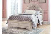 Realyn Chipped White Full Panel Bed - Gate FurnitureFull Bed