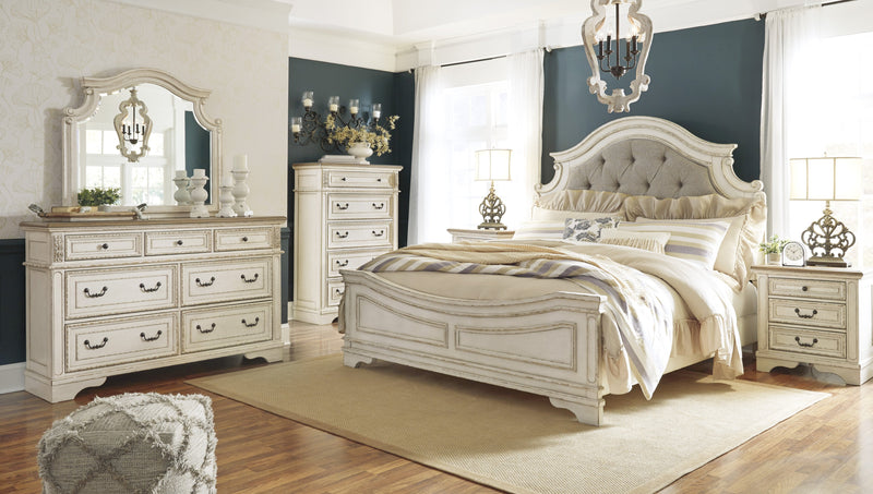 Realyn Chipped White Panel Bedroom Set - Gate FurnitureBedroom Set