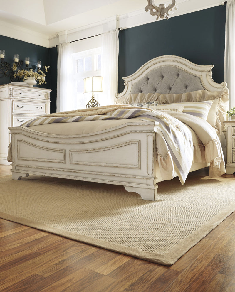 Realyn Chipped White Panel Bedroom Set - Gate FurnitureBedroom Set