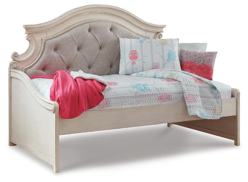 Realyn Chipped White Twin Day Bed - B743-80