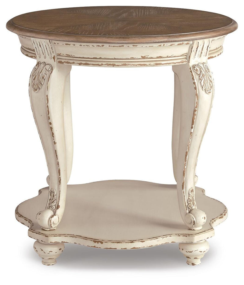 Realyn Coffee Table, 2 Ends and Console - T743T3
