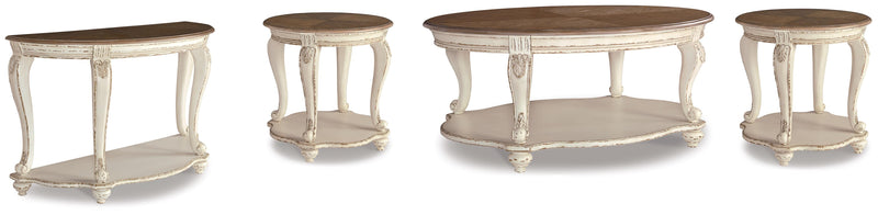 Realyn Coffee Table, 2 Ends and Console - T743T3