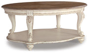 Realyn Coffee Table, 2 Ends and Console - T743T3