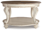 Realyn Coffee Table, 2 Ends and Console - T743T3
