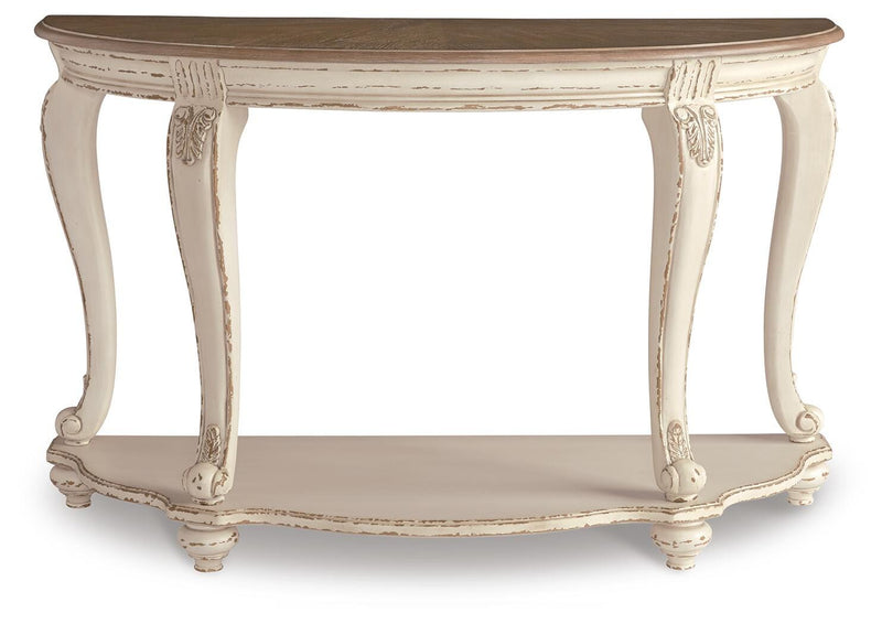 Realyn Coffee Table, 2 Ends and Console - T743T3