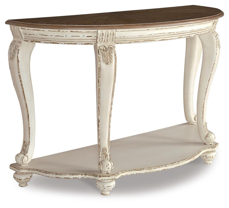 Realyn Coffee Table, 2 Ends and Console - T743T3