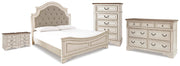 Realyn King Panel Bed, Dresser, Chest and 2 Nightstands - B743B97