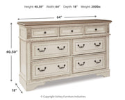 Realyn King Panel Bed, Dresser, Chest and 2 Nightstands - B743B97