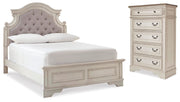 Realyn Two-tone Full Panel Bed and Chest - B743B42