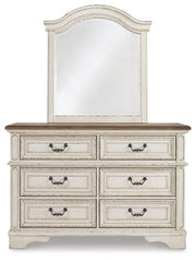 Realyn Two-tone Full Panel Bed, Dresser, Mirror and Nightstand - B743B40