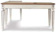 Realyn Two-tone Home Office Desk and Bookcase - H743H3