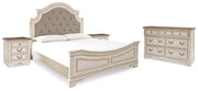 Realyn Two-tone King Bed, Dresser and 2 Nightstands - B743B60