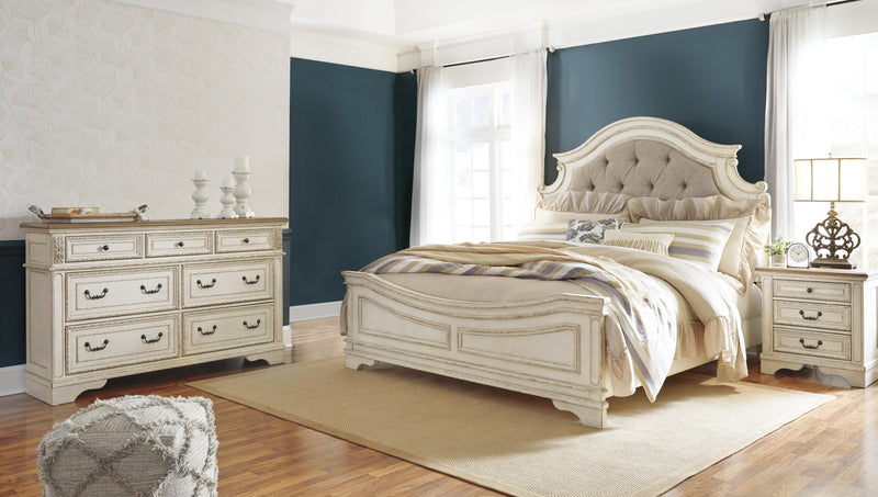 Realyn Two-tone King Bed, Dresser and 2 Nightstands - B743B60