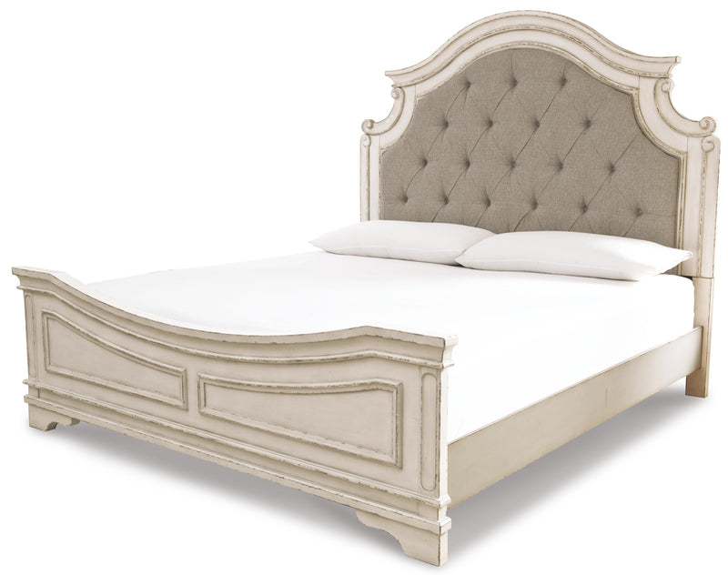 Realyn Two-tone King Panel Bed, Dresser and 2 Nightstands - B743B63