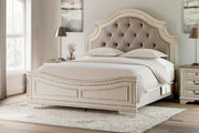 Realyn Two-tone King Panel Bed, Dresser and 2 Nightstands - B743B63