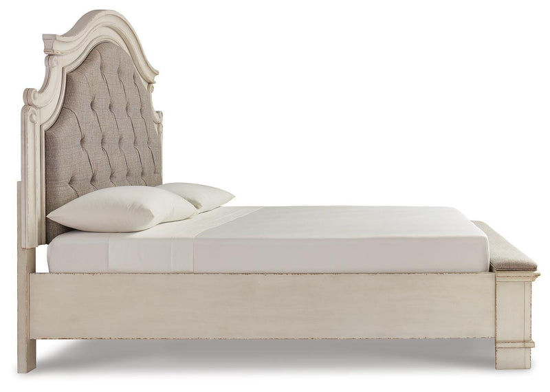 Realyn Two-tone King Storage Bed, Chest and 2 Nightstands - B743B50