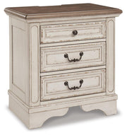 Realyn Two-tone King Storage Bed, Chest and 2 Nightstands - B743B50