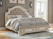 Realyn Two-tone King Storage Bed, Dresser and Nightstand - B743B62