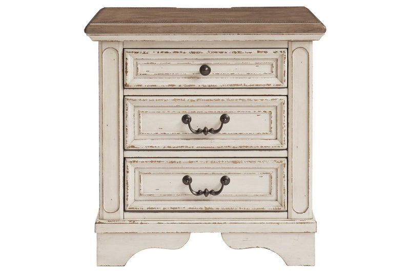 Realyn Two - tone Nightstand - Gate FurnitureNightstand