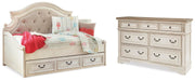 Realyn Two-tone Twin Storage Day Bed and Dresser - B743B43
