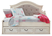 Realyn Two-tone Twin Storage Day Bed and Nightstand - B743B71