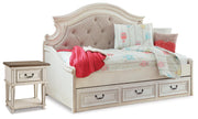 Realyn Two-tone Twin Storage Day Bed and Nightstand - B743B71