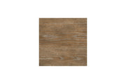 Realyn White/Brown Chairside End Table - Gate FurnitureEnd Table Chair Side