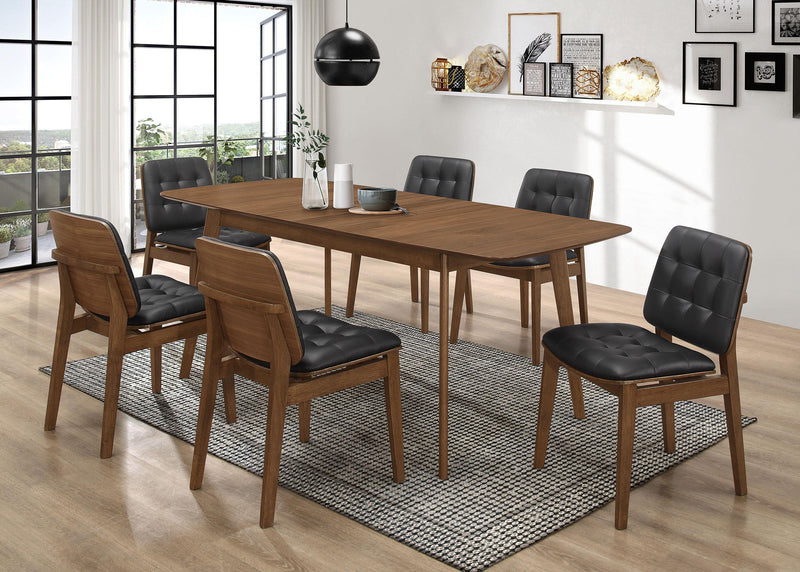 Redbridge 75-inch Extension Leaf Dining Table Natural Walnut - 106591
