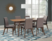 Redbridge 75-inch Extension Leaf Dining Table Natural Walnut - 106591