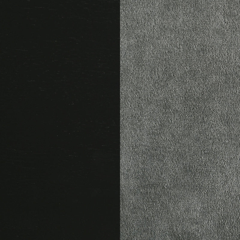 Redbridge Upholstered Counter Chair Grey and Black (Set of 2) - 193969BLK