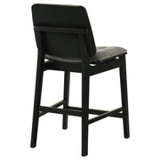 Redbridge Upholstered Counter Chair Grey and Black (Set of 2) - 193969BLK
