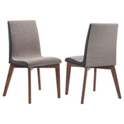 Redbridge Upholstered Dining Side Chair Walnut (Set of 2) - 106592