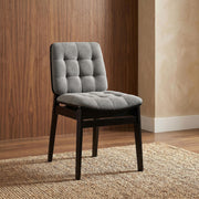 Redbridge Upholstered Side Chair Grey and Black (Set of 2) - 193962BLK