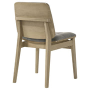 Redbridge Upholstered Side Chair Grey and Natural Oak (Set of 2) - 193962NAT