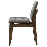 Redbridge Upholstered Side Chair Grey and Walnut (Set of 2) - 193962WAL