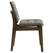 Redbridge Upholstered Side Chair Grey and Walnut (Set of 2) - 193962WAL