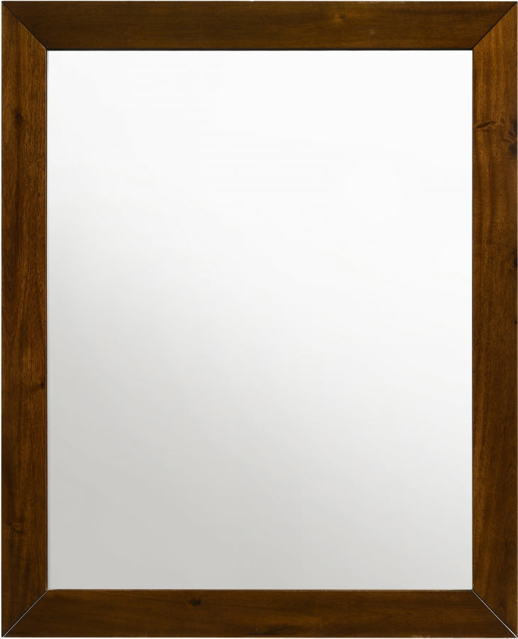 Reed Wood Frame Mirror in Antique - Reed-M
