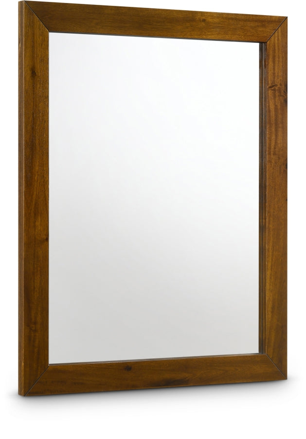 Reed Wood Frame Mirror in Antique - Reed-M