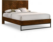 Reed Wood Queen Bed (3 Boxes) in Brown - Gate FurnitureQueen Bed