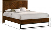 Reed Wood Queen Bed (3 Boxes) in Brown - Gate FurnitureQueen Bed