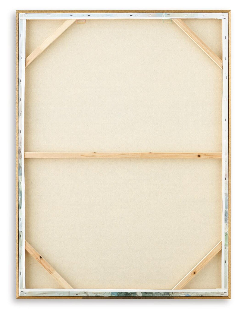 Reedster Green/Blue/Yellow Wall Art - A8000553
